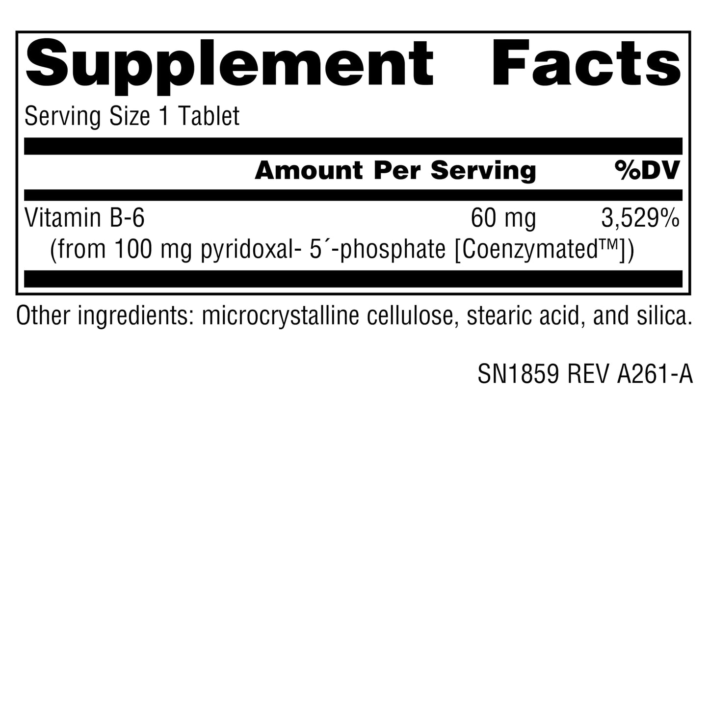 Source Naturals Coenzymated B-6, P-5´-P (Pyridoxal-5'-Phosphate) 100 mg Tablet, 30 Tablets