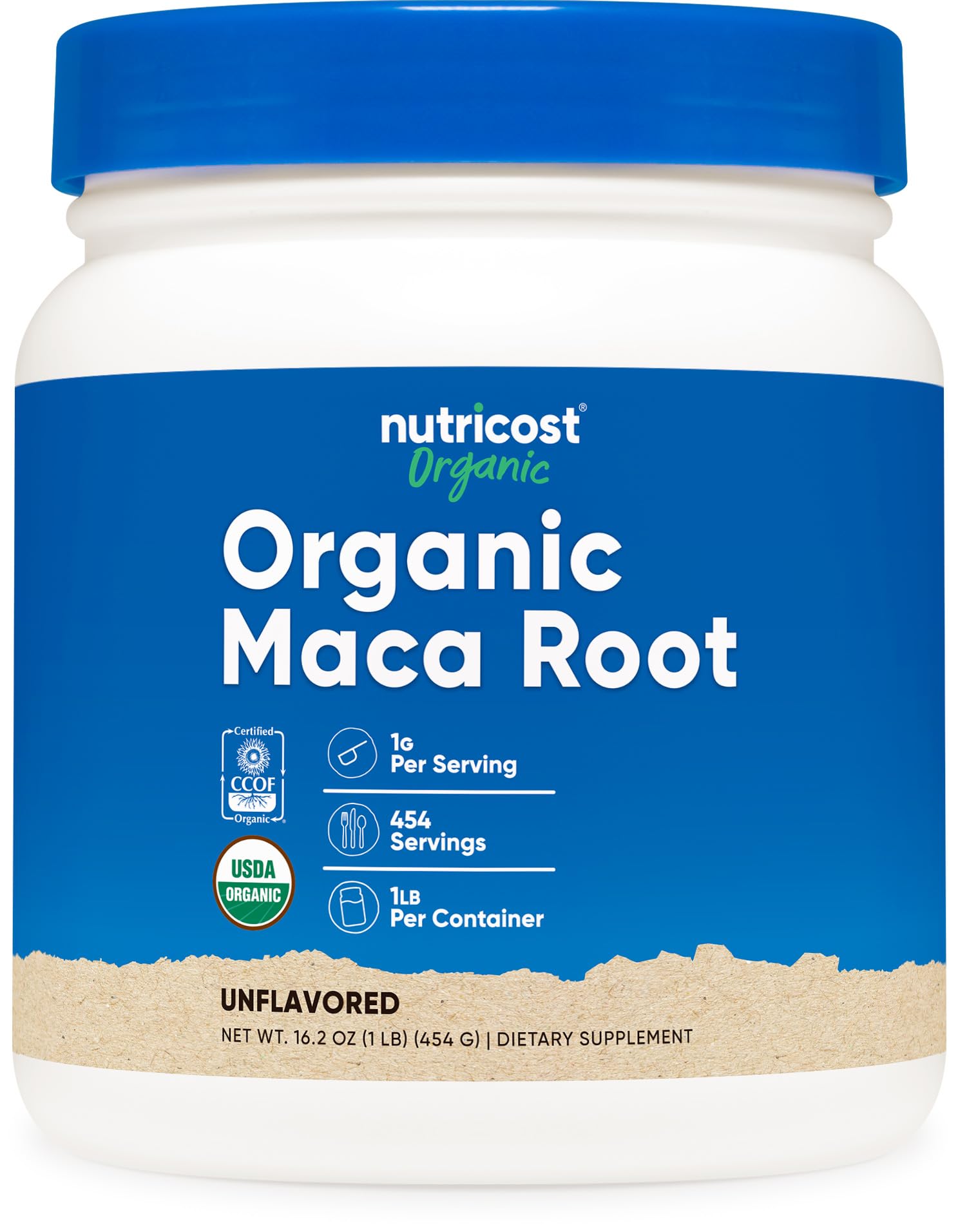 Nutricost Organic Maca Root Powder, 16 oz
