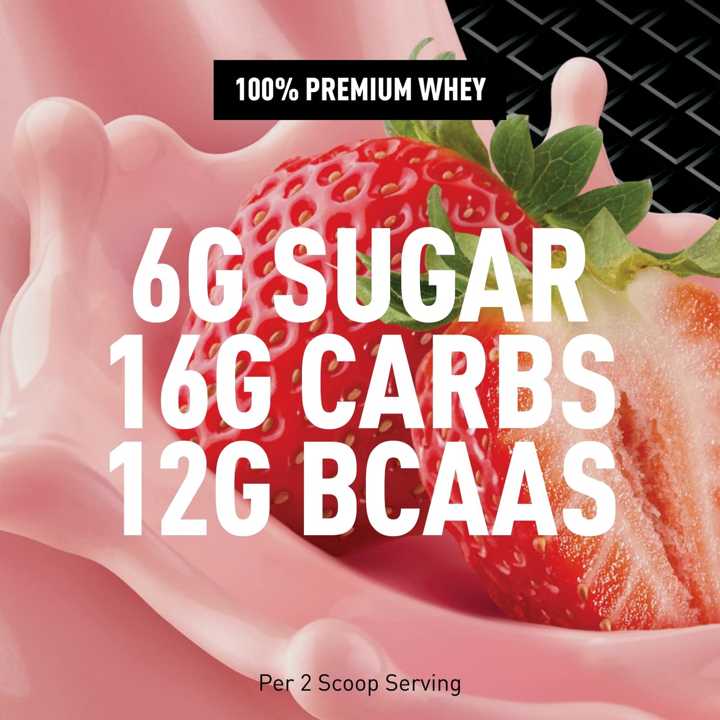 Body Fortress Whey Protein Powder 32 Servings Strawberry Flavored, Gluten Free, 2 Lbs