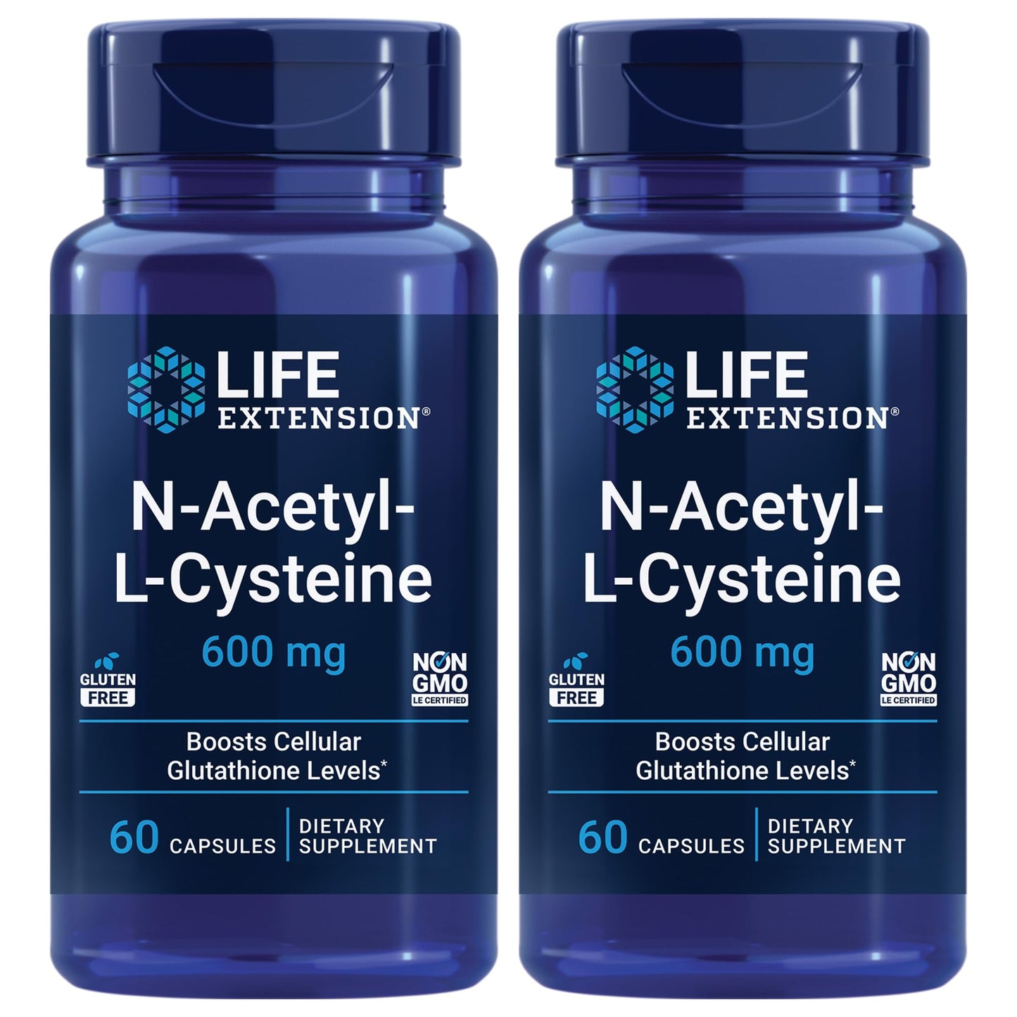 Life Extension N-Acetyl-L-Cysteine (NAC) 600 mg Capsule, 60 Capsules