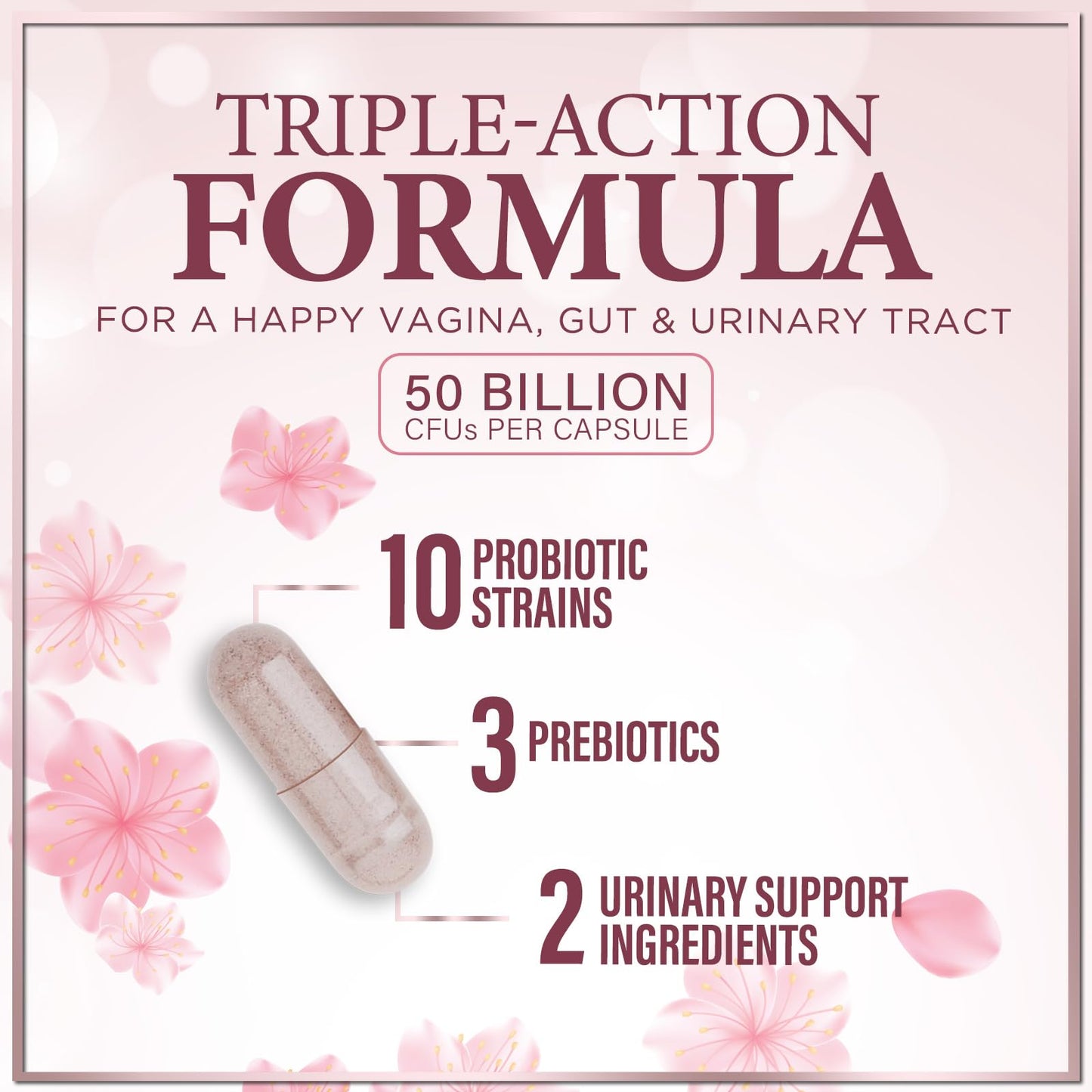 Hello Lovely! Vaginal Probiotics for Women Capsules, 120 Count, 50 Billion CFU per Capsule