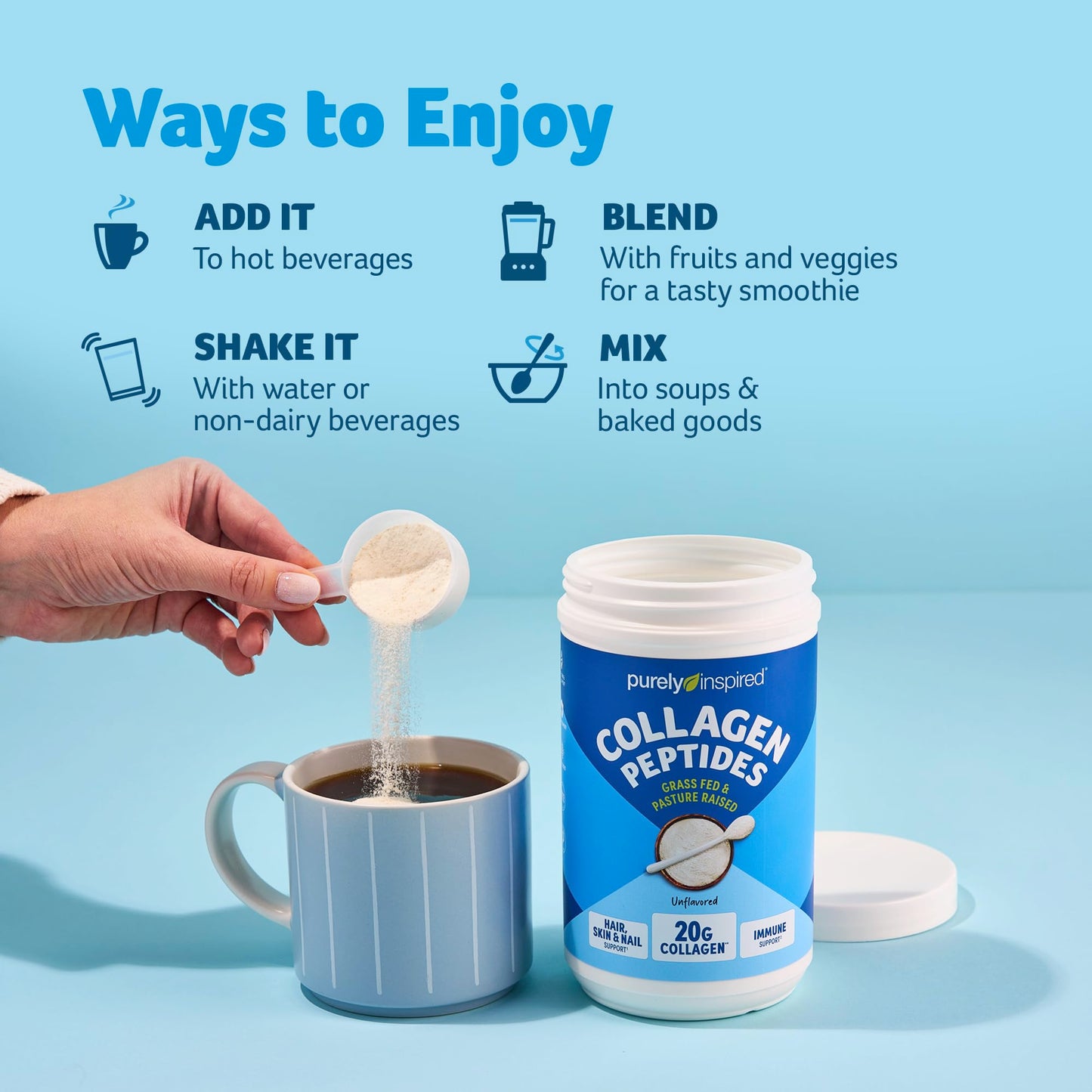 Purely Inspired Collagen Powder Unflavored 14.46 oz