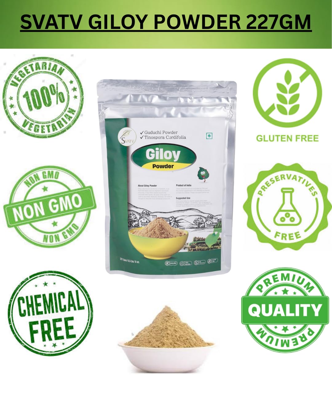 SVATV Giloy Powder 8 Ounce