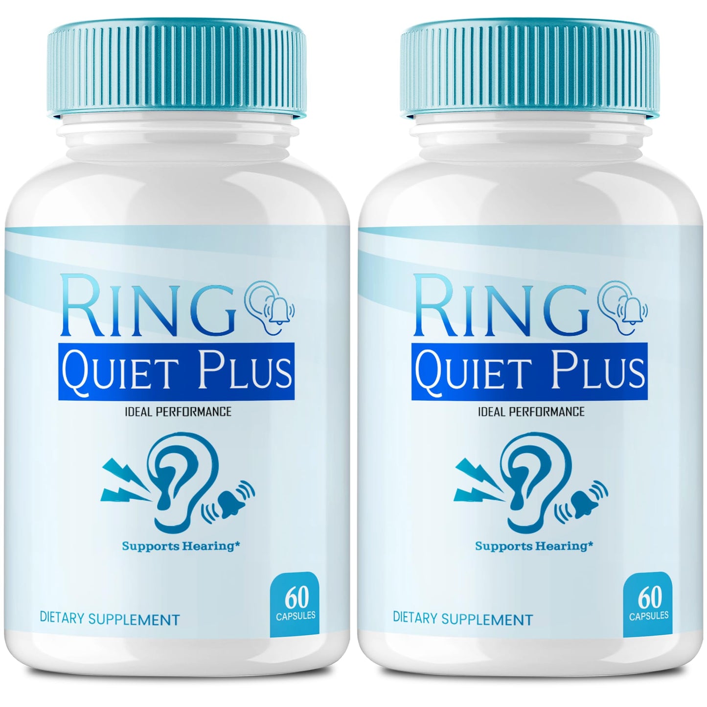 IDEAL PERFORMANCE Ring Quiet Plus Tinnitus Relief Ear Health Support Capsules 120 Count