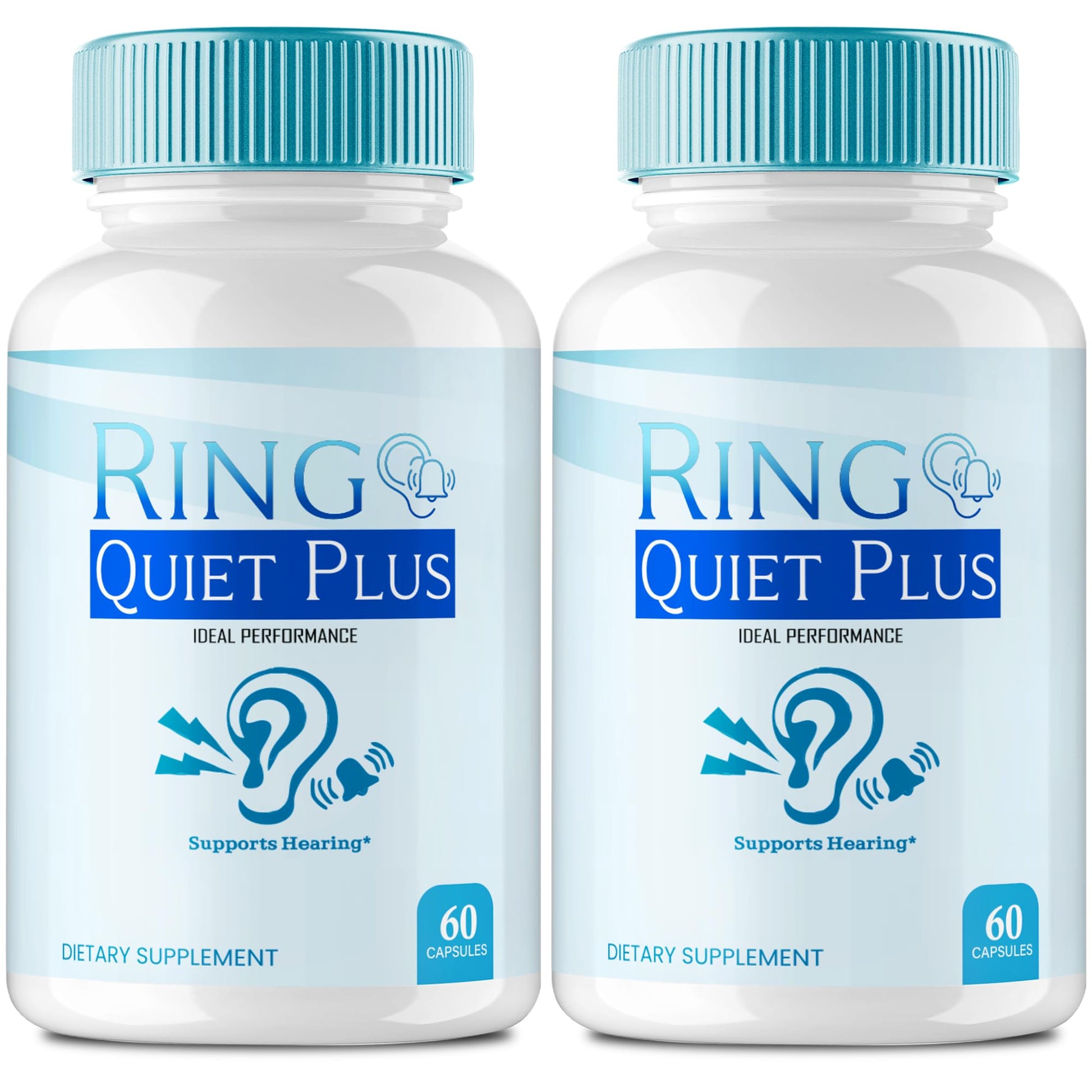 IDEAL PERFORMANCE Ring Quiet Plus Tinnitus Relief Ear Health Support Capsules 120 Count