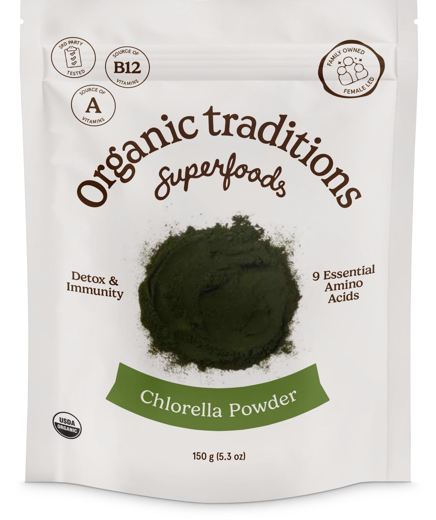 Organic Traditions Chlorella Powder, 1 Count