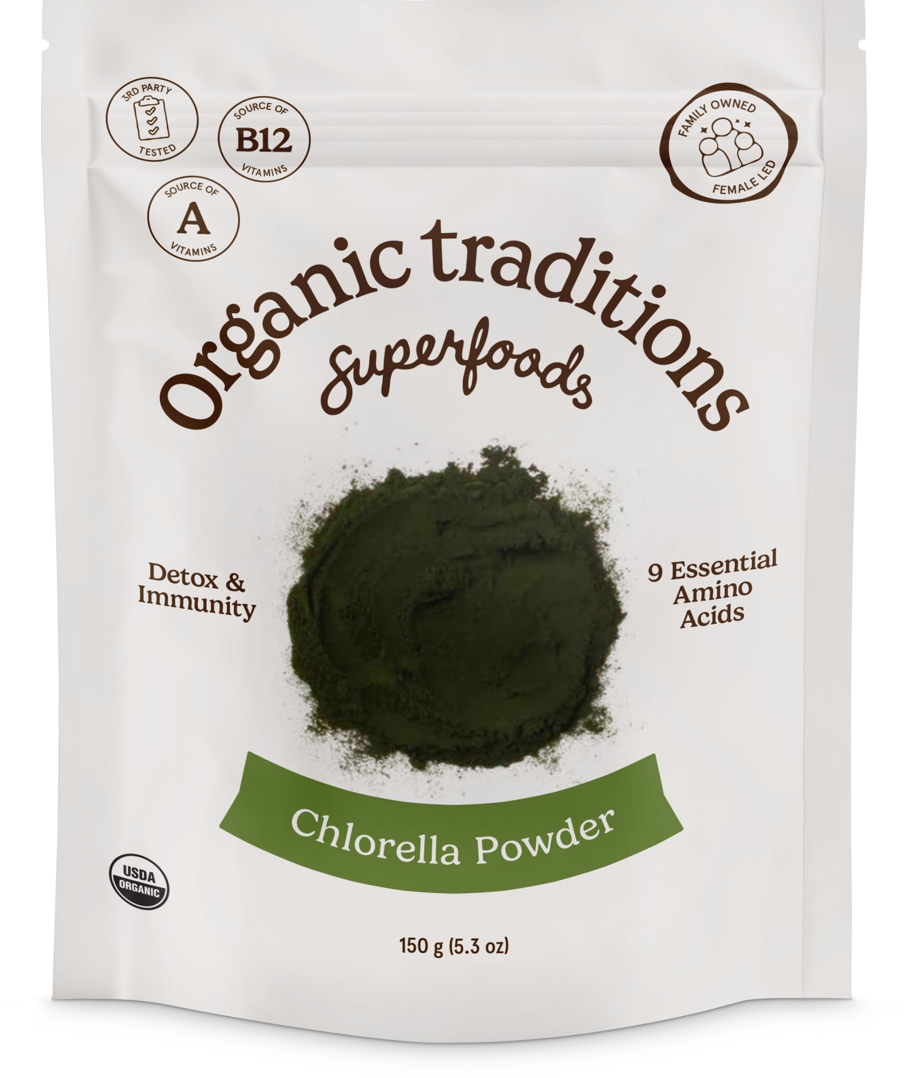 Organic Traditions Chlorella Powder, 1 Count