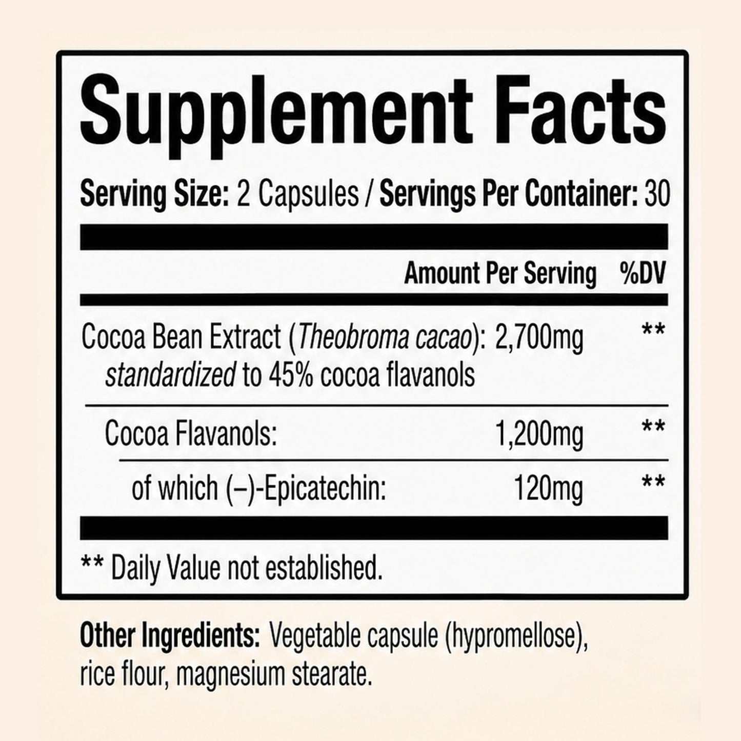 Kunnozz Neurobella Advanced Flavanol Cocoa Formula Capsule, 60 Capsules