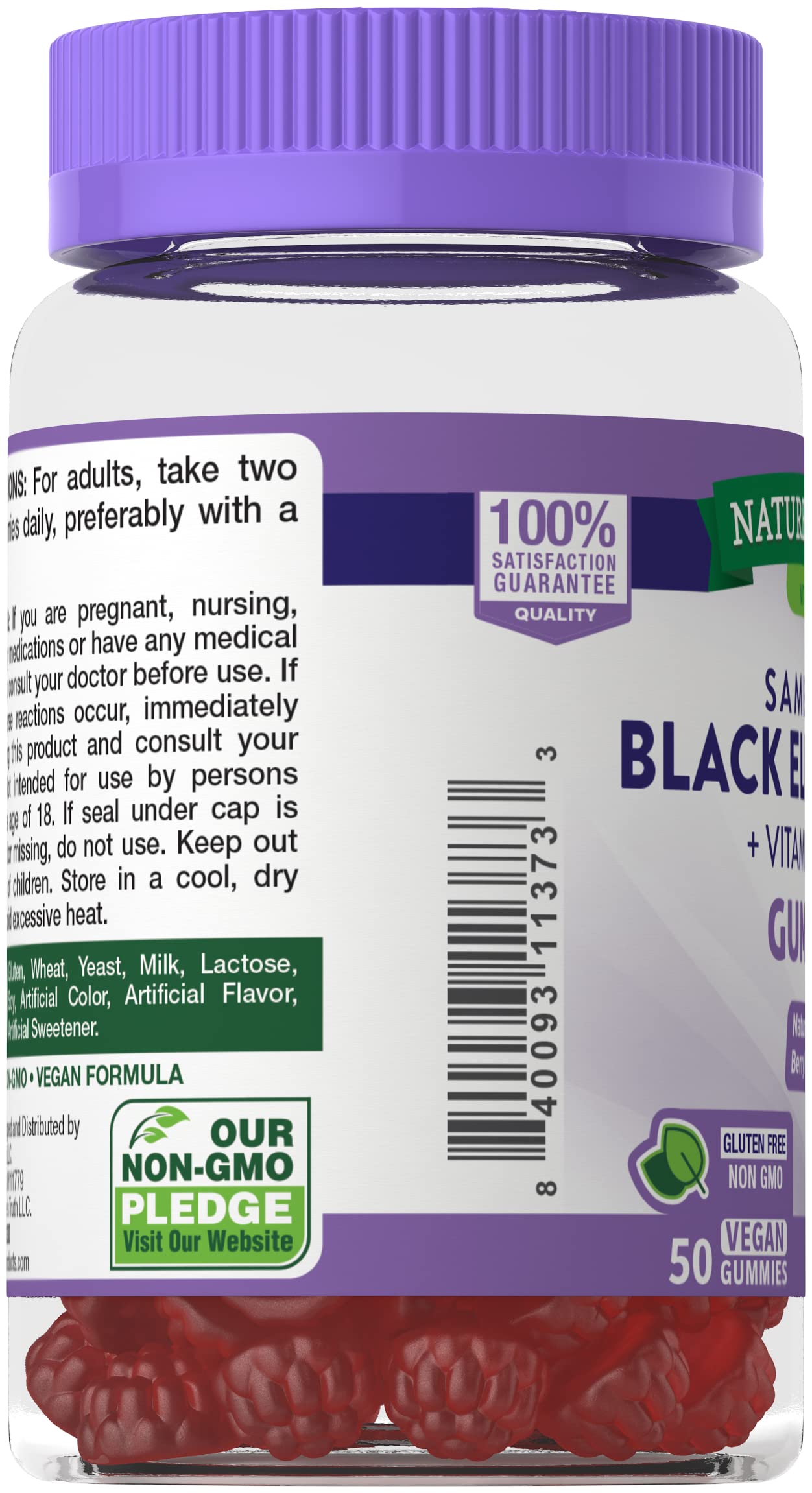 Nature's Truth Sambucus Black Elderberry Gummies 195 Count