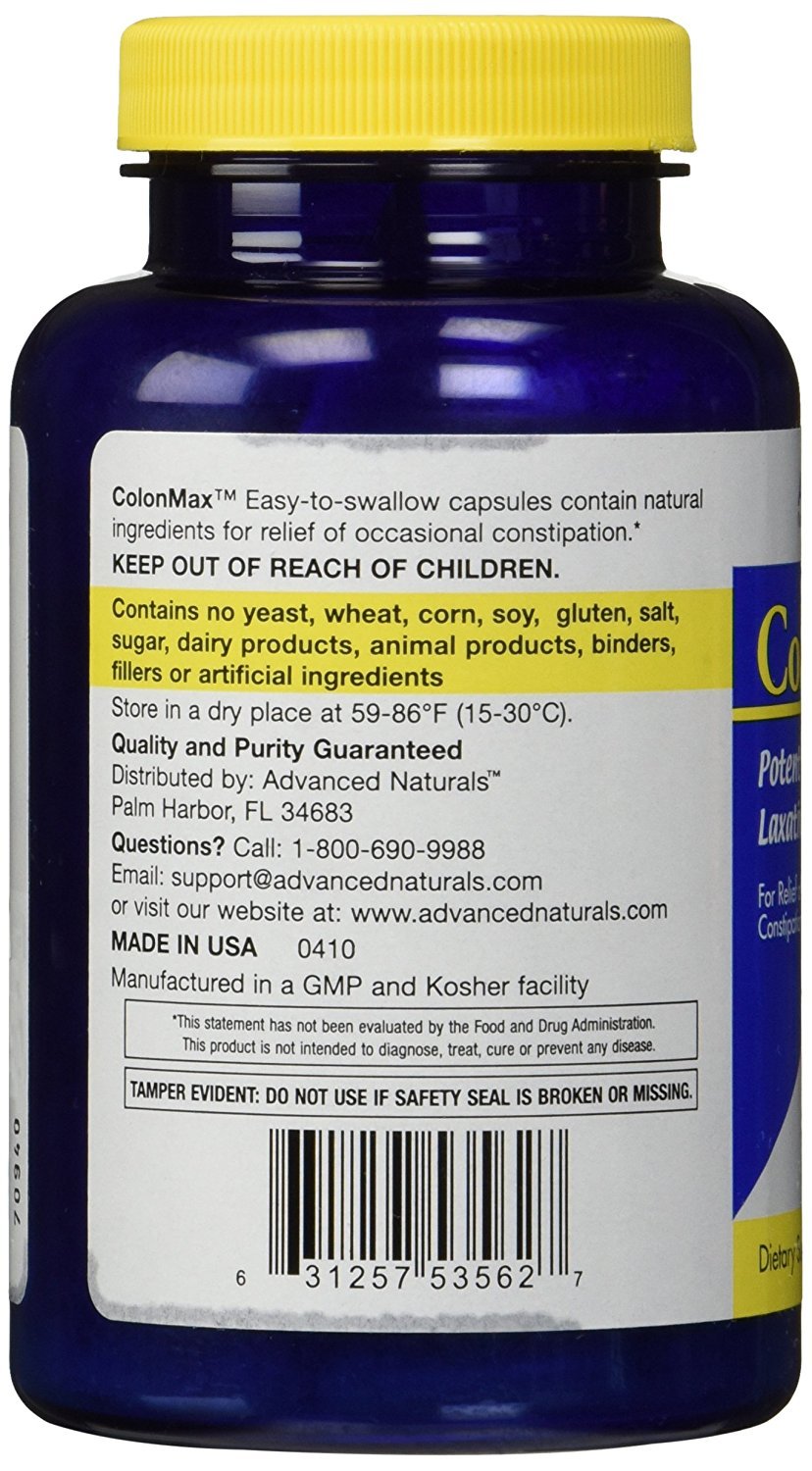 Advanced Naturals ColonMax 200 Capsules