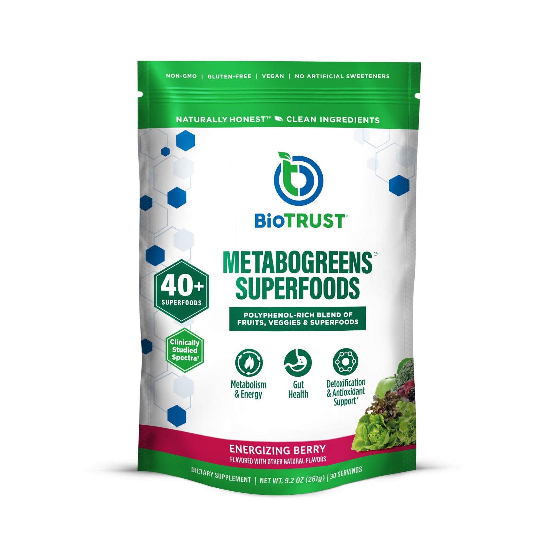 BioTrust Metabo Greens Superfood Powder 9.2 oz