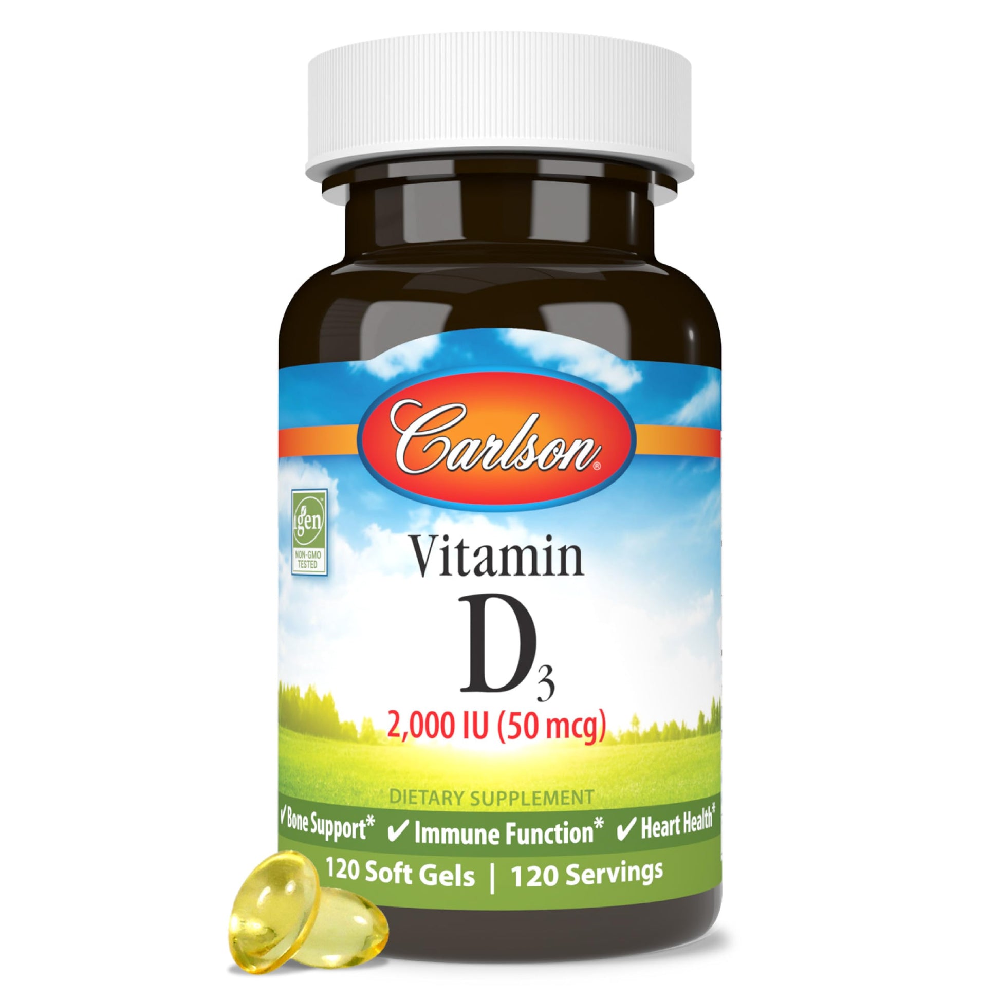 Carlson Vitamin D3 Softgels 120
