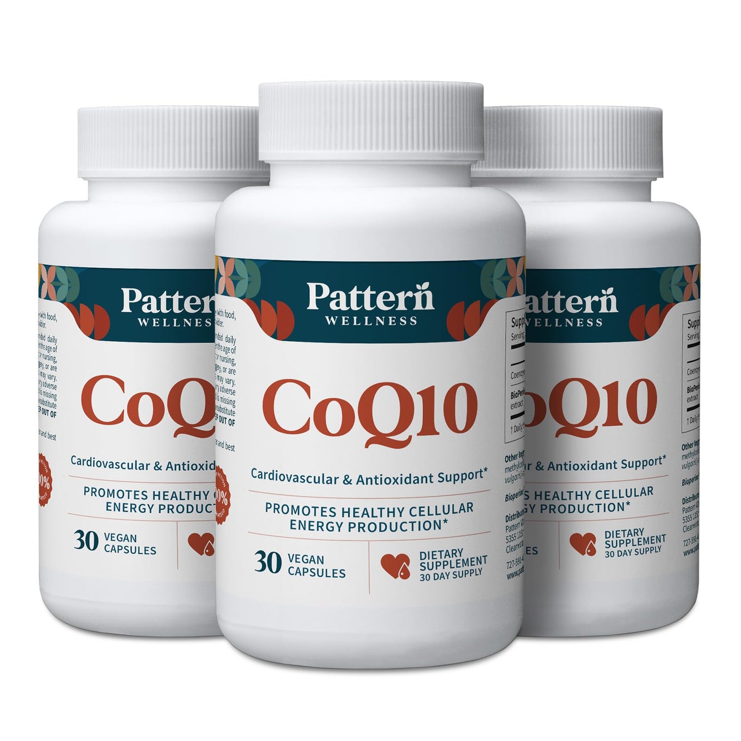 Pattern Wellness CoQ10 Supplement Capsule 90