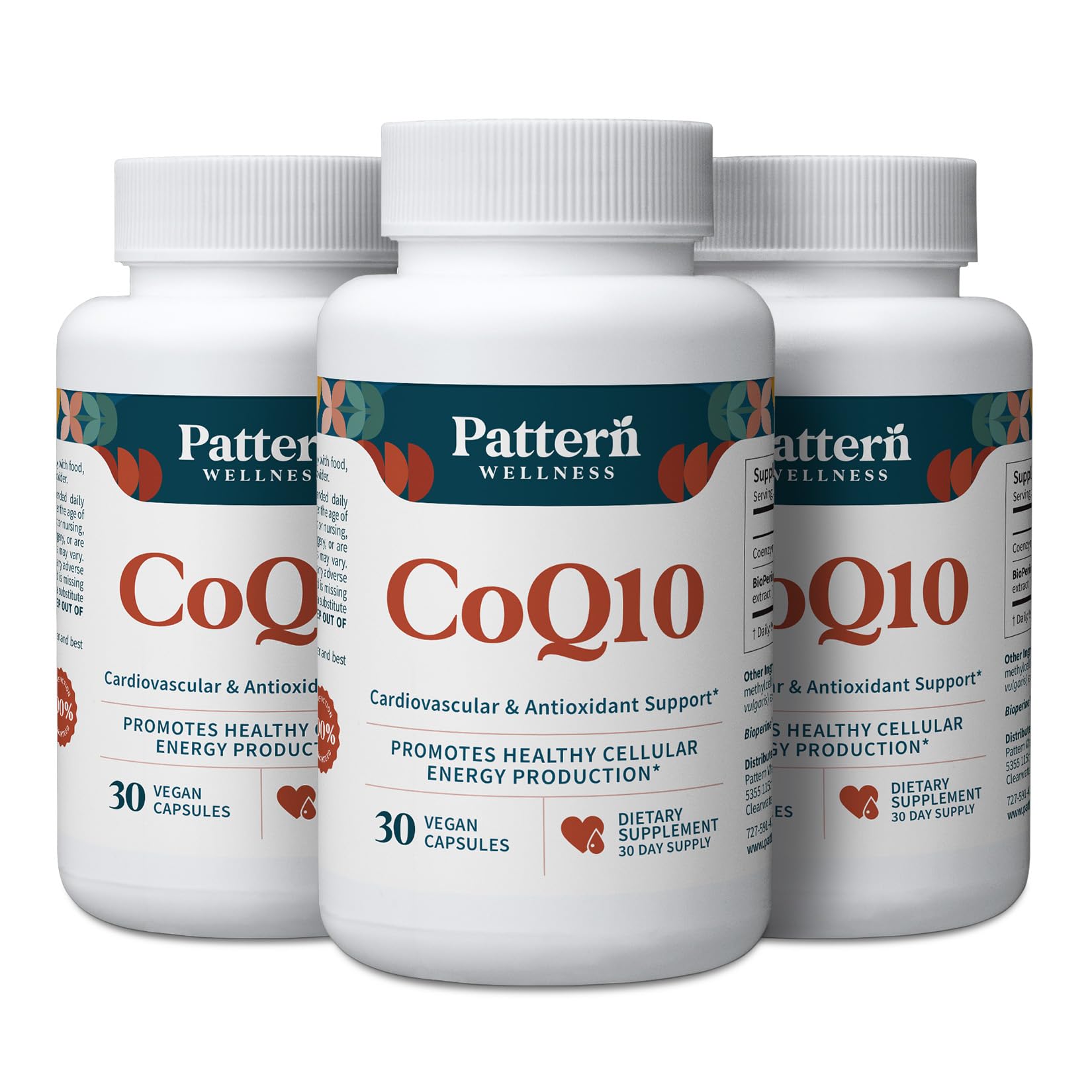 Pattern Wellness CoQ10 Supplement Capsule 90