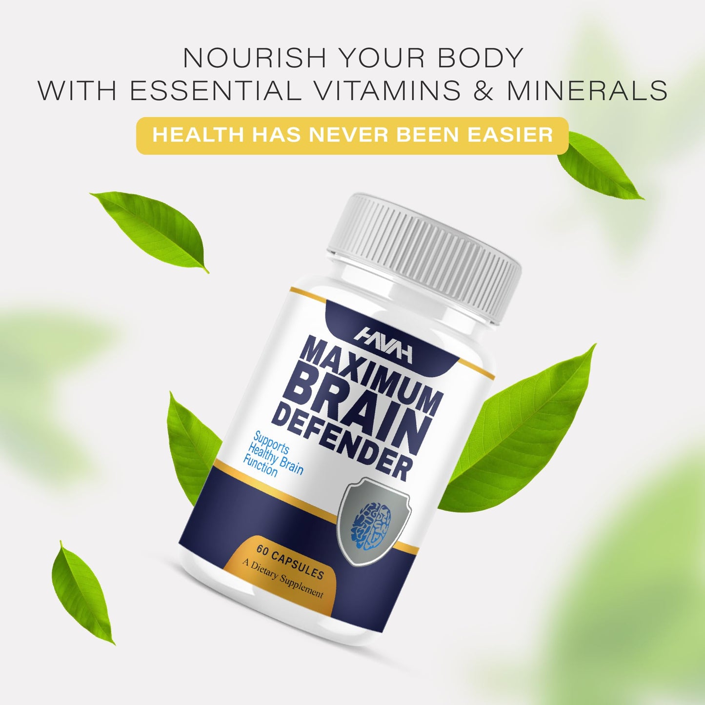 Havah Brain Defender Advanced Wellness Support Supplement Capsules, 60 Count