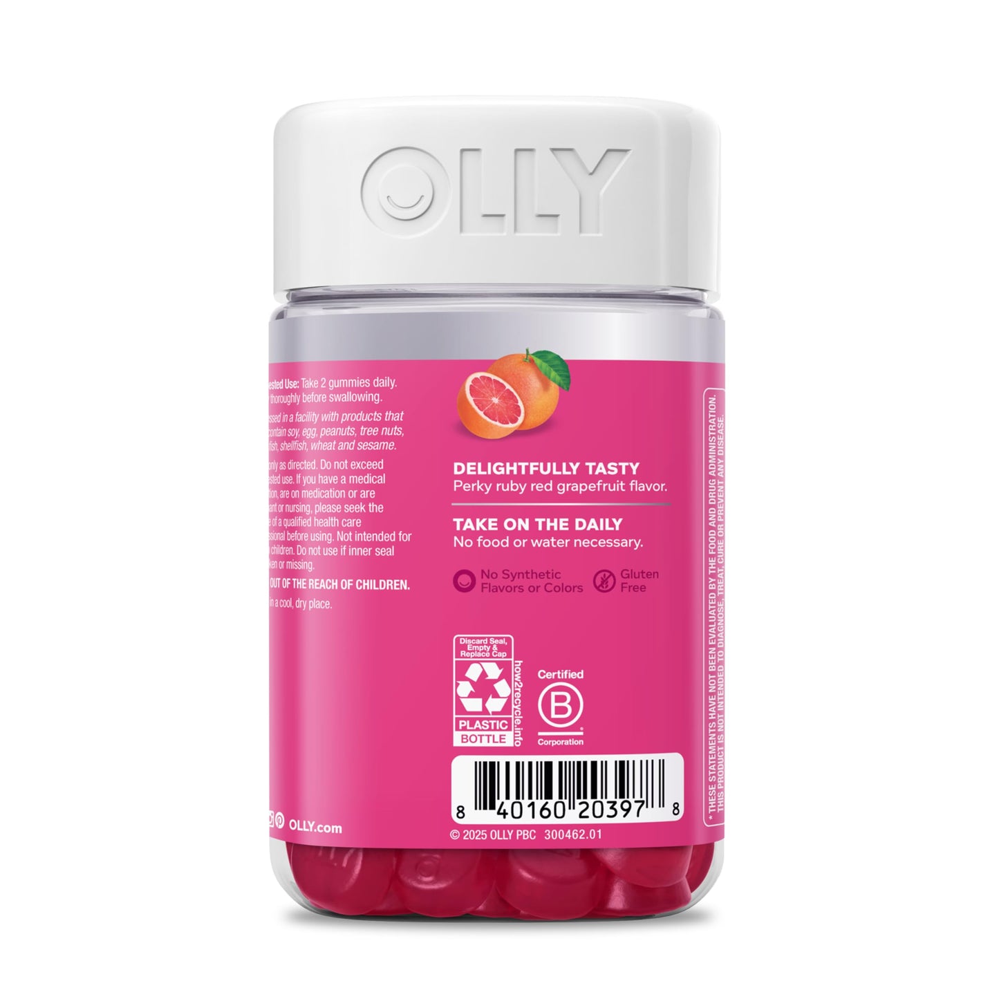 OLLY Hair Skin and Nails Gummies, 240 Gummies