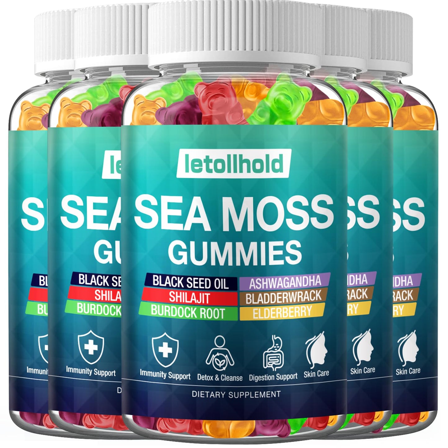 Letollhold Sea Moss Gummies 300 Count