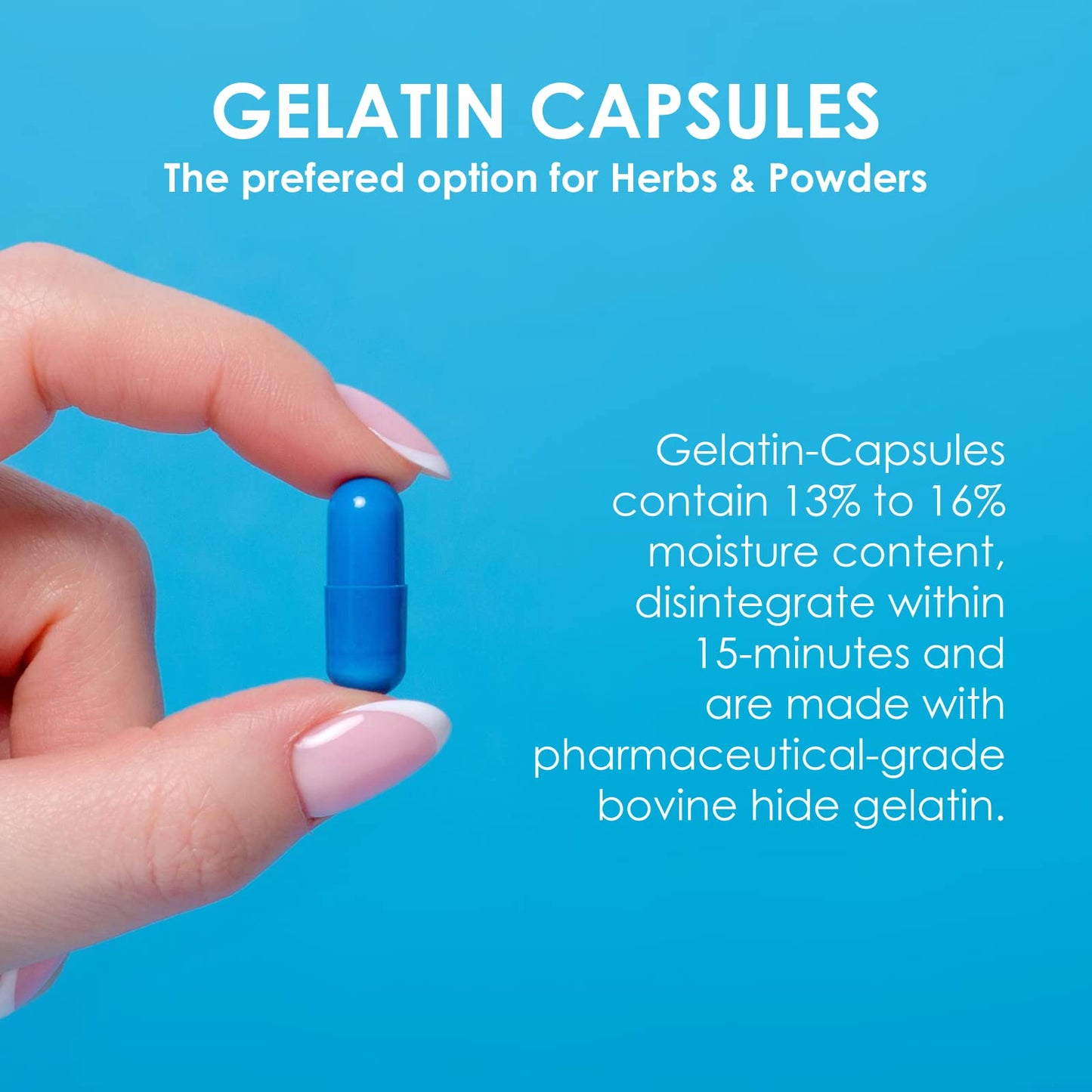 Capsuline Empty Gelatin Capsules Capsule 10000 Count