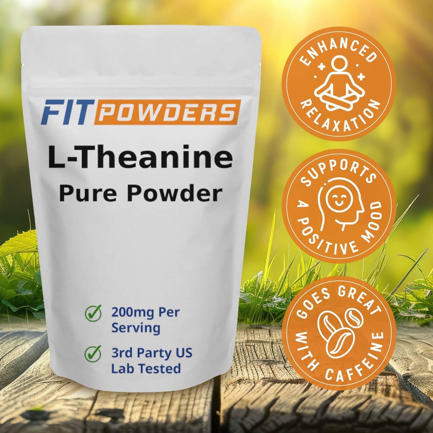 FitPowders L-Theanine Powder 0.88 oz