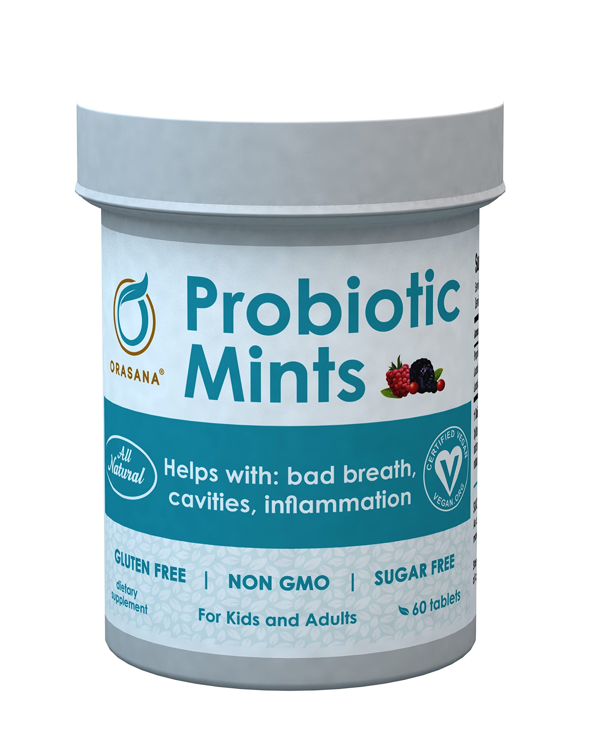 Orasana Wildberry Chewable Probiotics, 60 Count