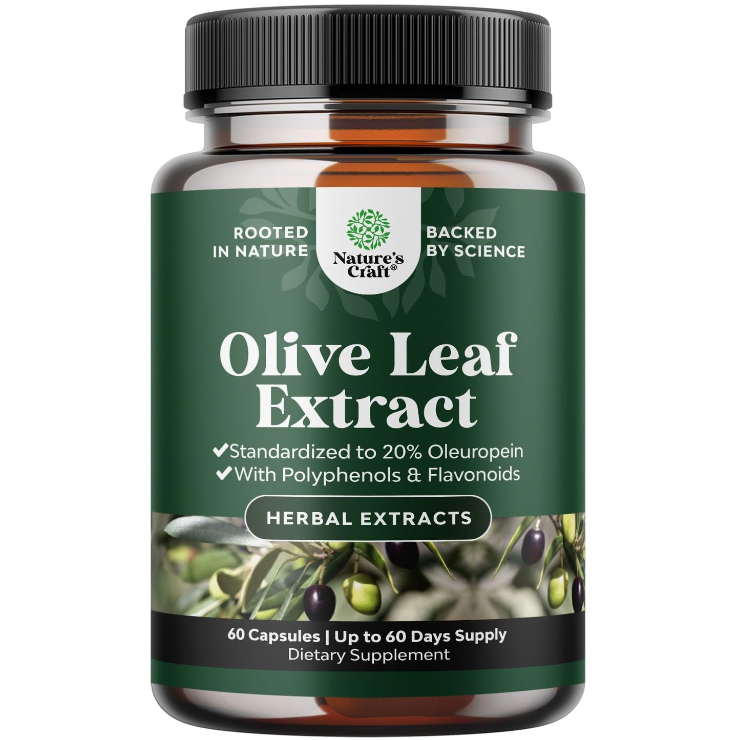 Natures Craft Olive Leaf Extract Capsules 60 Capsules