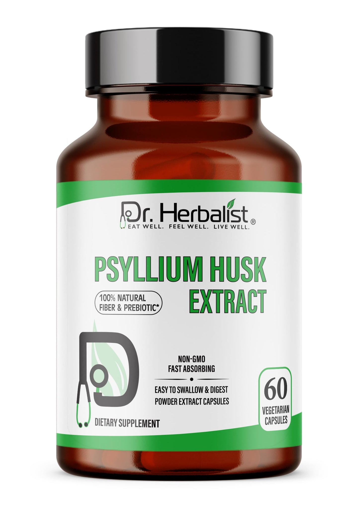 Dr. HERBALIST Psyllium Husk Extract Capsules 120 Capsules