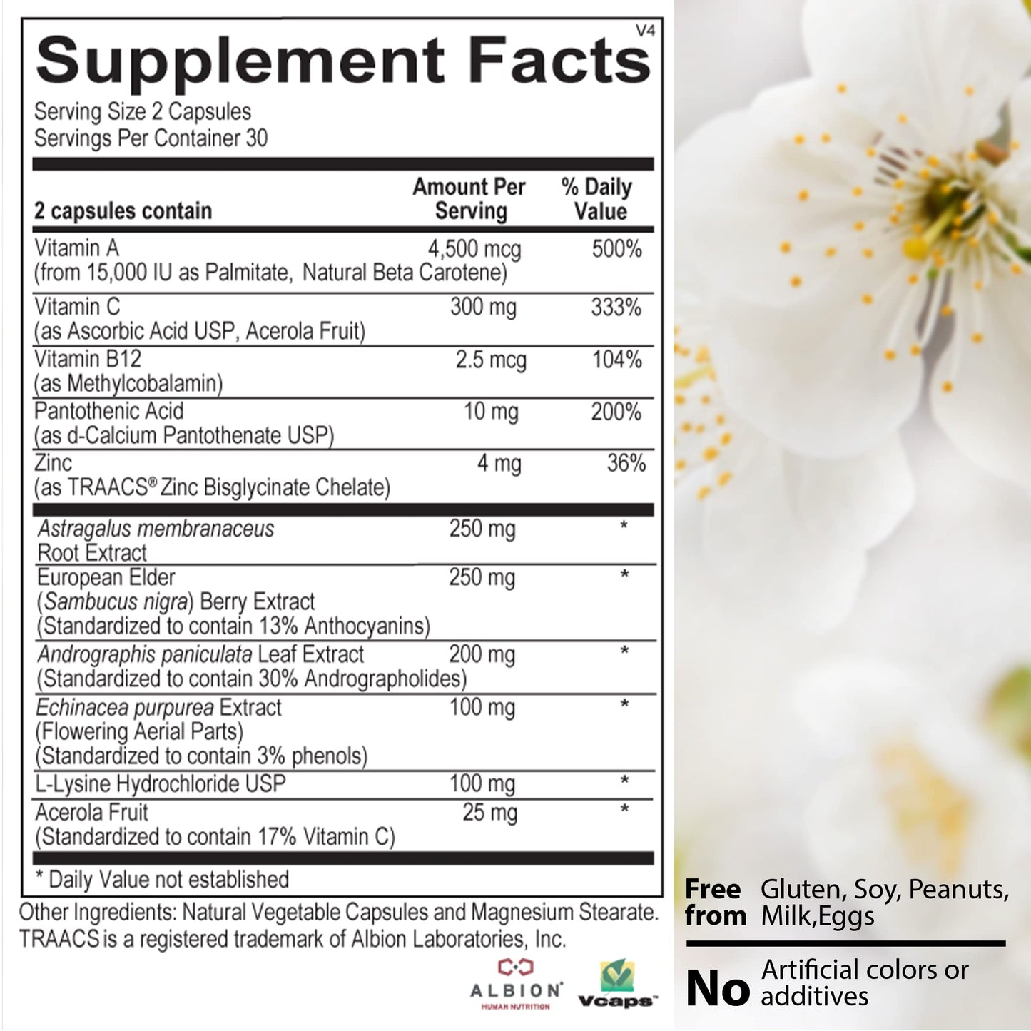 TetonSage Immediate Defense Immune Support 60 Capsules
