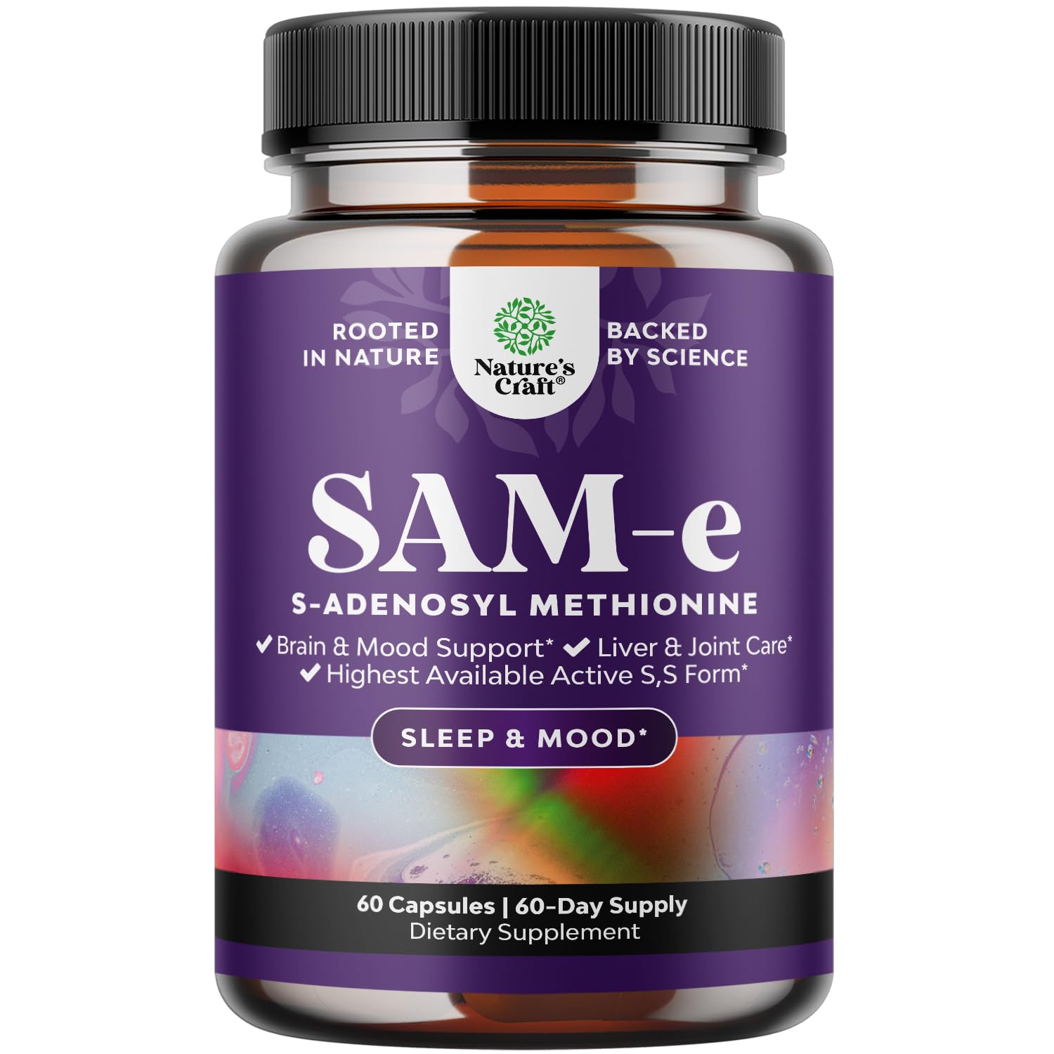 Natures Craft SAM-E 200mg Mood Support Capsule, 60 Count