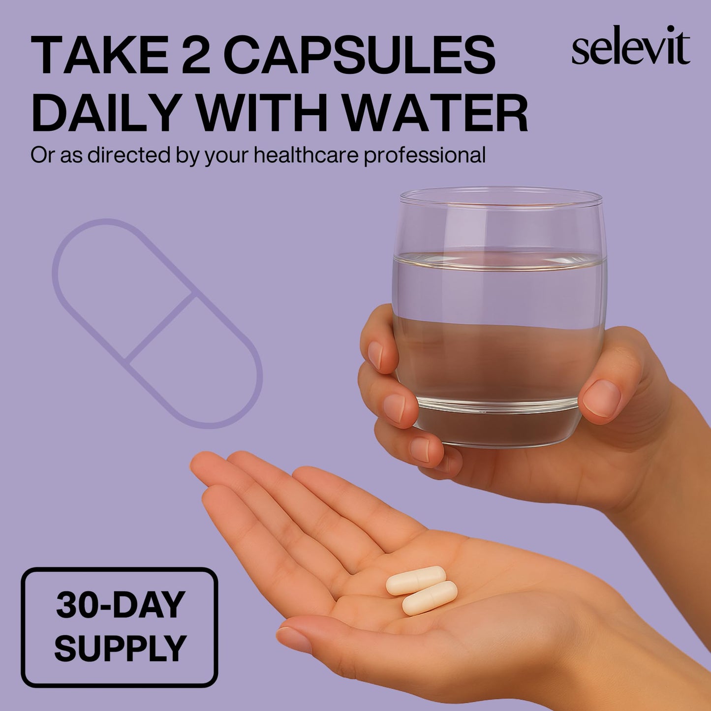 Selevit Vital NAD (NMNH) 300mg NAD+ Supplement Capsules, 60 Capsules