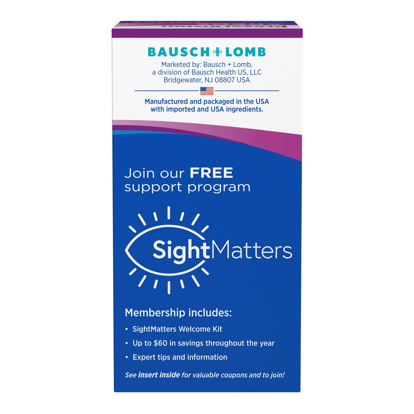 Bausch + Lomb PreserVision AREDS Eye Vitamin & Mineral Supplement Softgel 180 Count