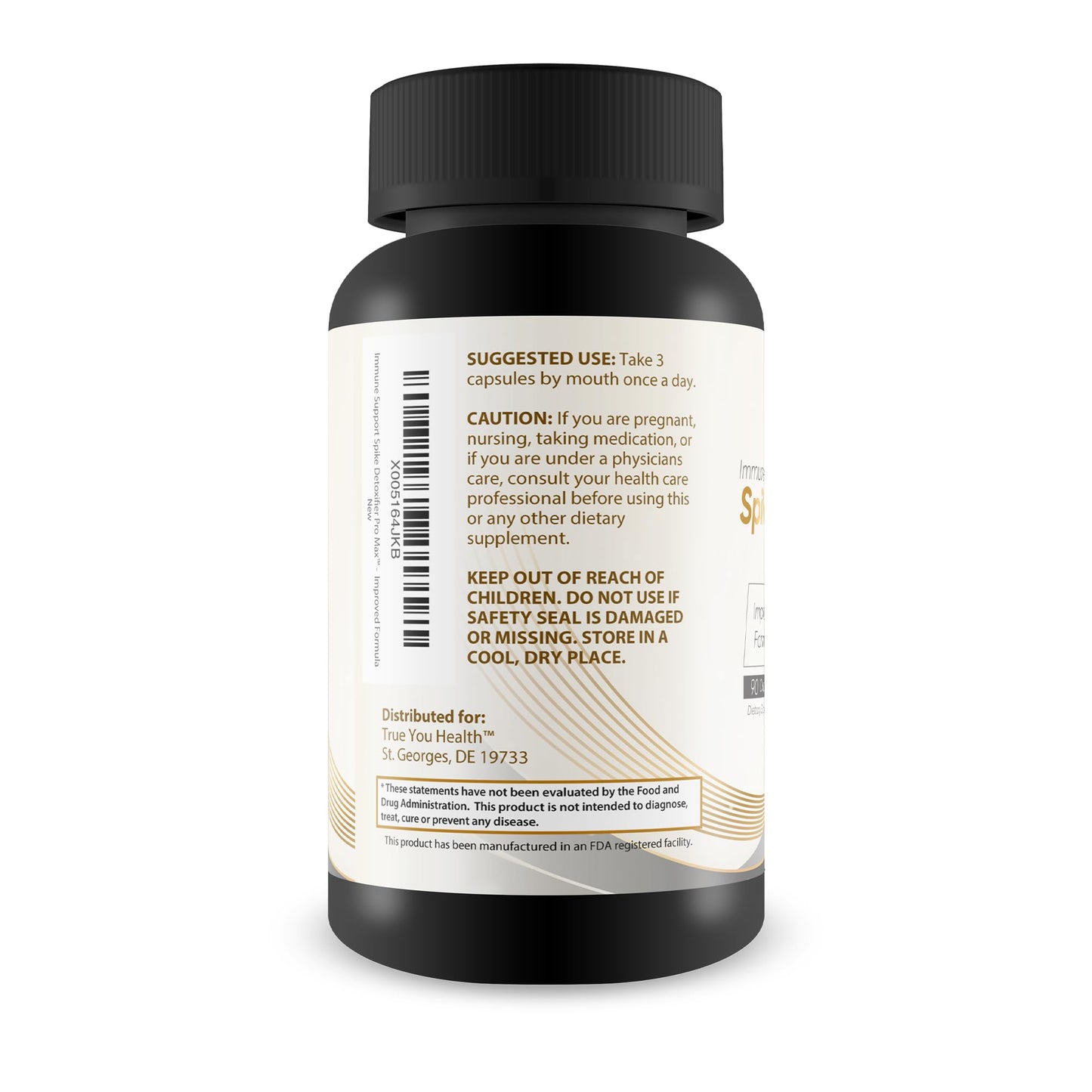 True You Health Immune Support Spike Detoxifier Pro Max Capsules 90 Count