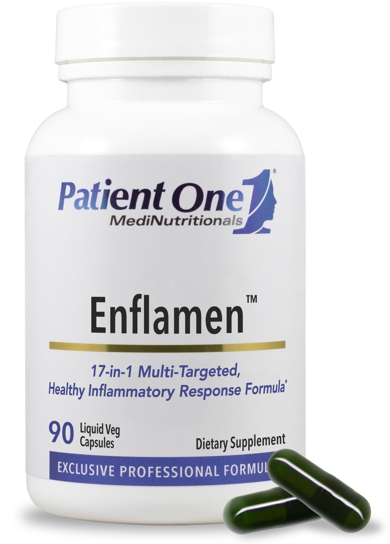 Patient One Enflamen Omega-3 Turmeric & Boswellia Capsules, 90 Count