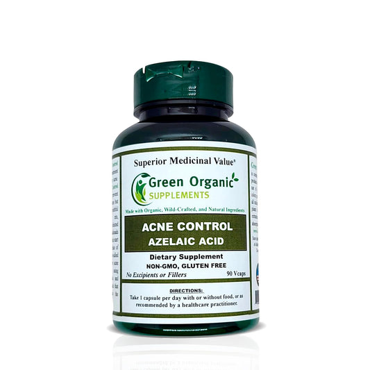 Green Organic Supplements Azelaic Acid Acne Capsule 90 Count