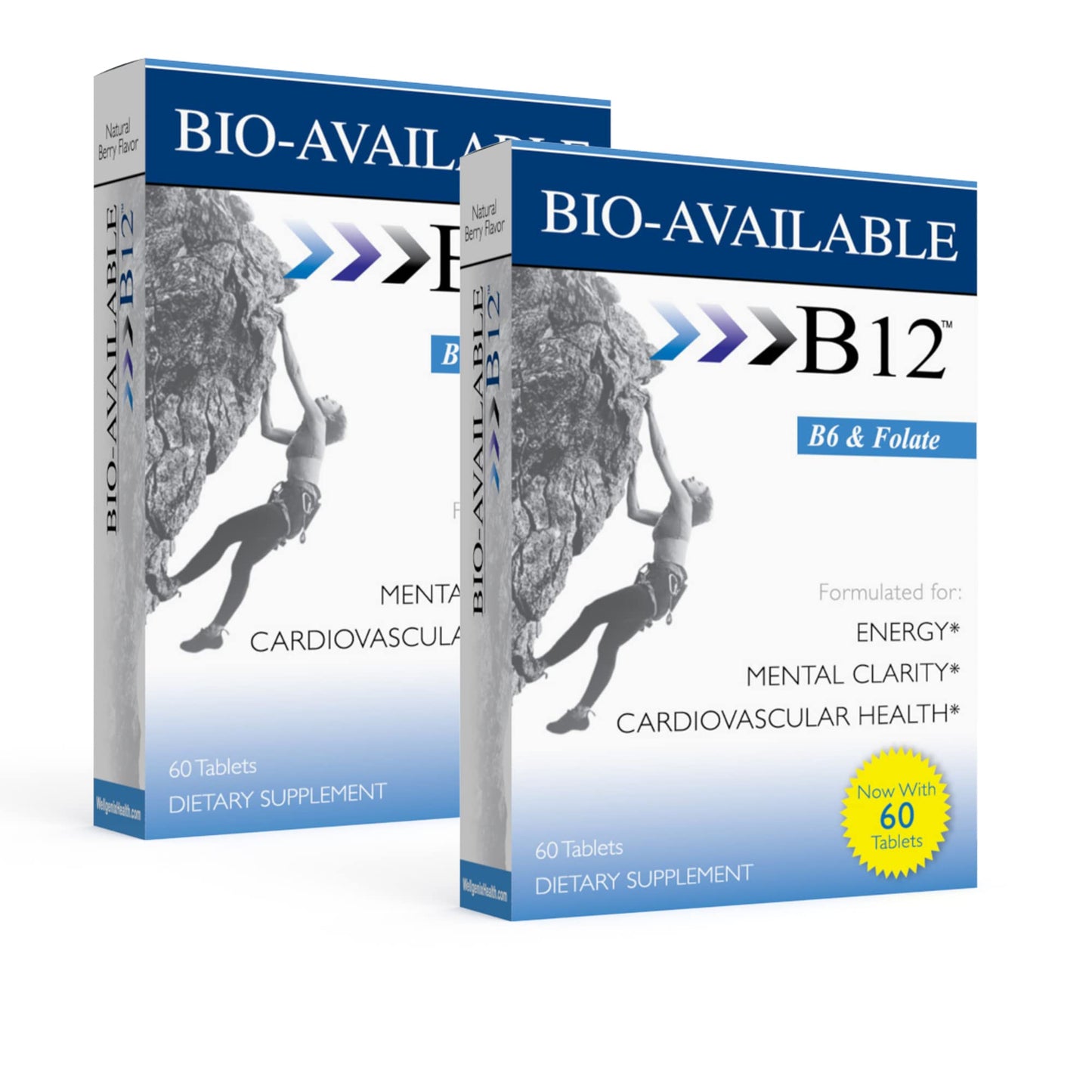 Wellgenix Bio Available Sublingual B12 Tablets, 60 Count