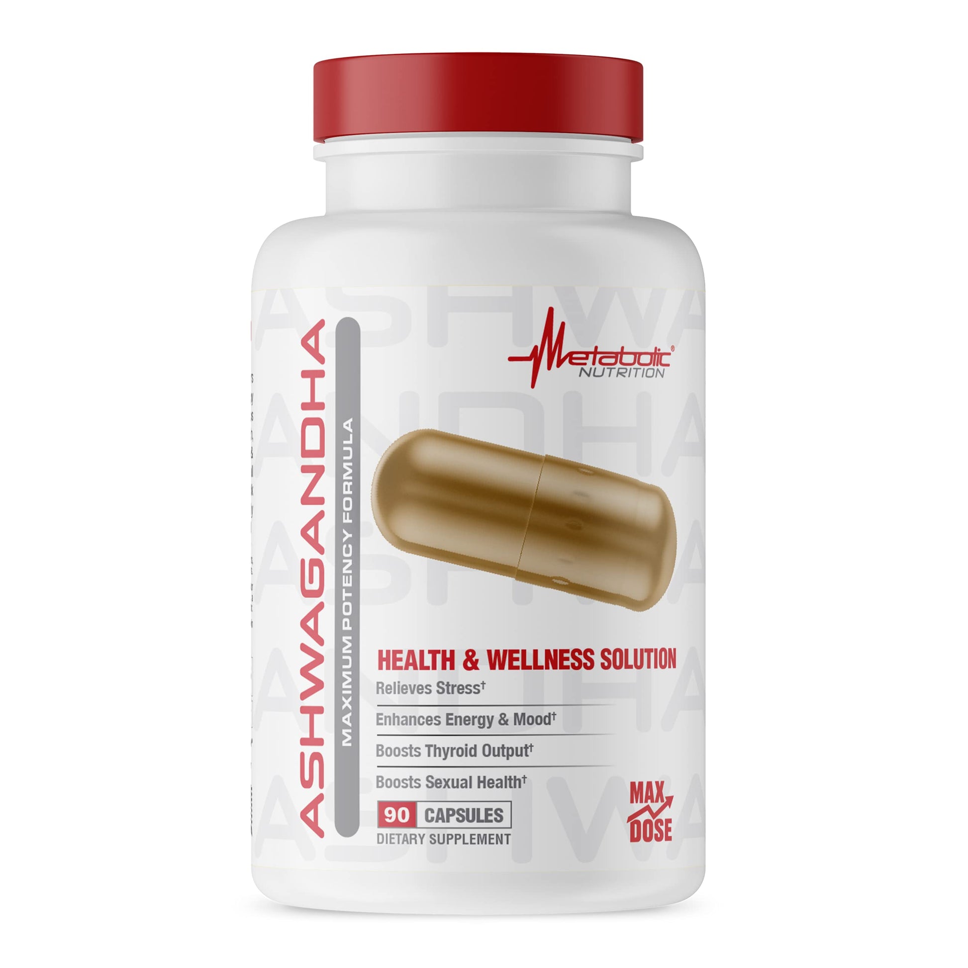 Metabolic Nutrition Ashwagandha 2200mg Capsules, 90 Count