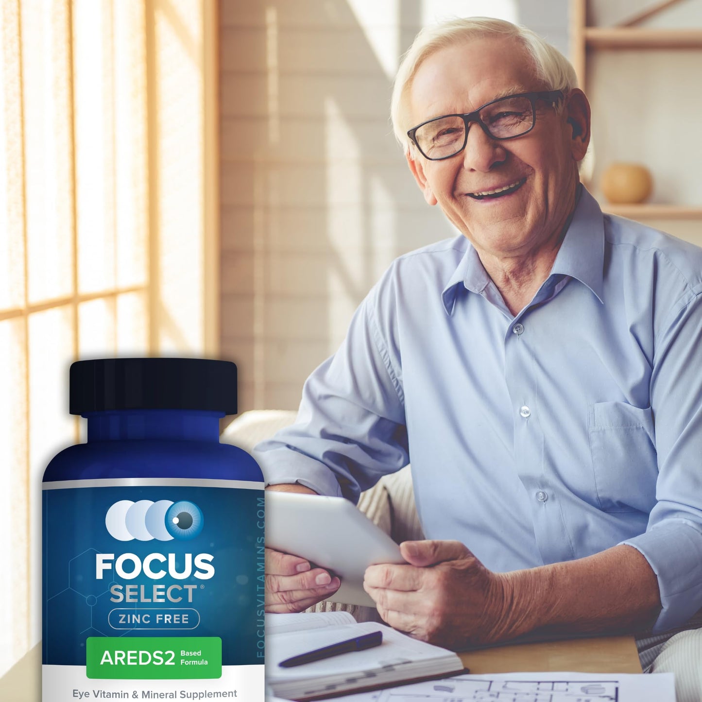 Focus Vision Supplements Focus Select Zinc Free Formula Softgels 360