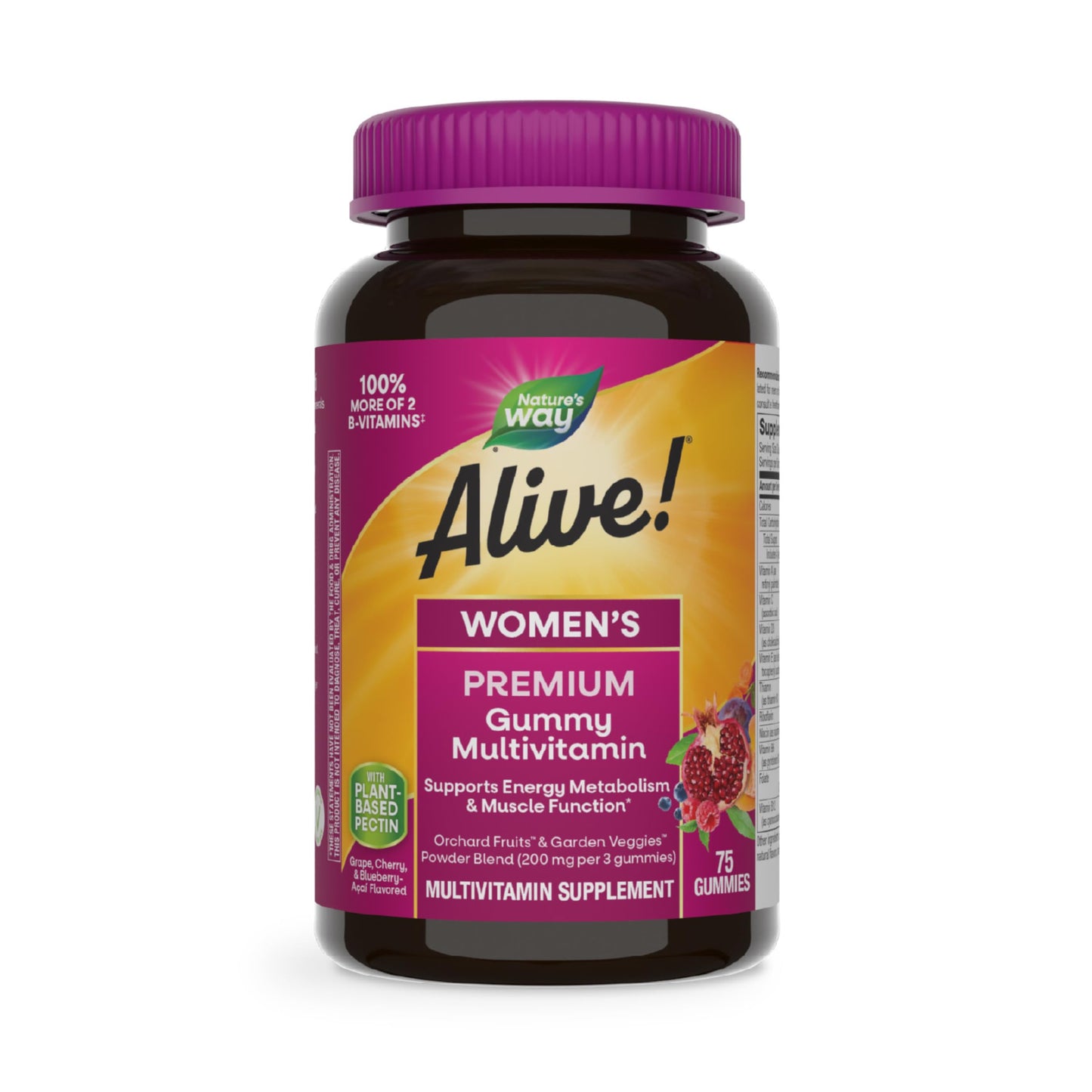 Nature's Way Alive! Premium Women’s Gummy Multivitamin Supplement, 75 Gummies