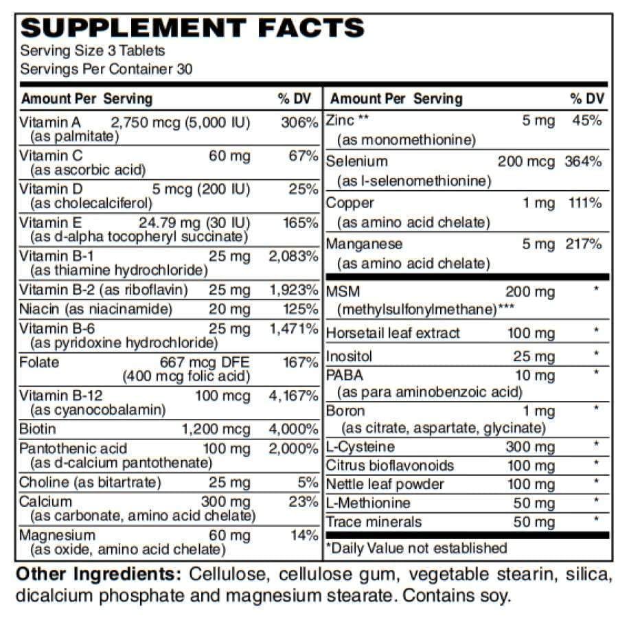 BariatricPal Hair, Skin & Nails Formula Tablets 90 Count