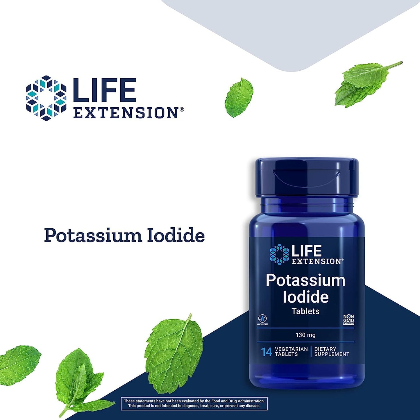 Life Extension Potassium Iodide 130mg Tablet, 42 Tablets