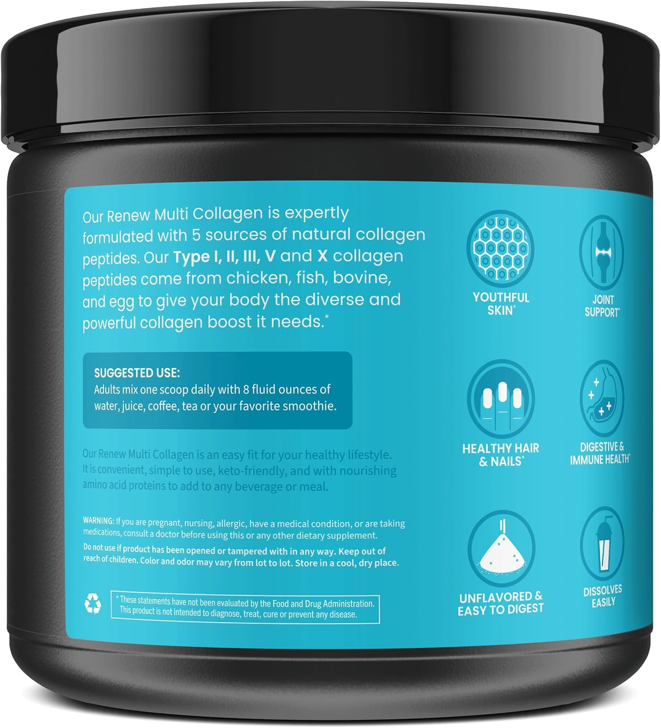 WellPath Multi Collagen Peptides Powder 11 oz