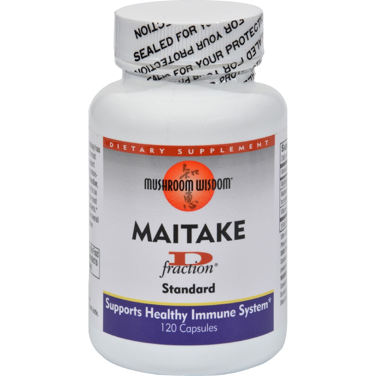 Maitake Mushroom Wisdom Maitake D-Fraction 120 Capsule 1 Count