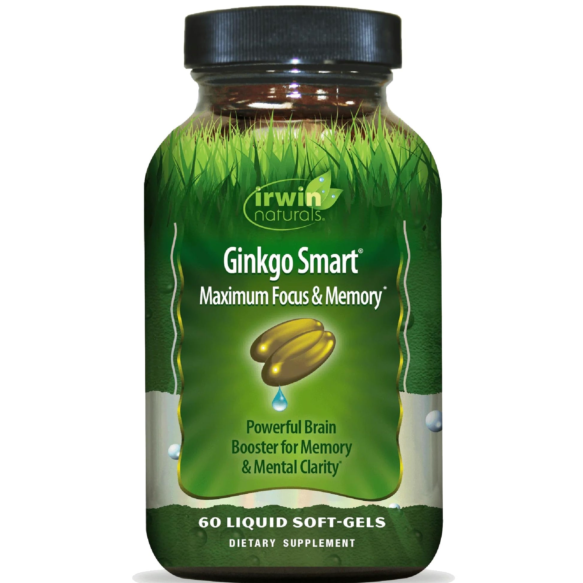 Irwin Naturals Ginkgo Smart Memory & Brain Support Softgel 60 Count