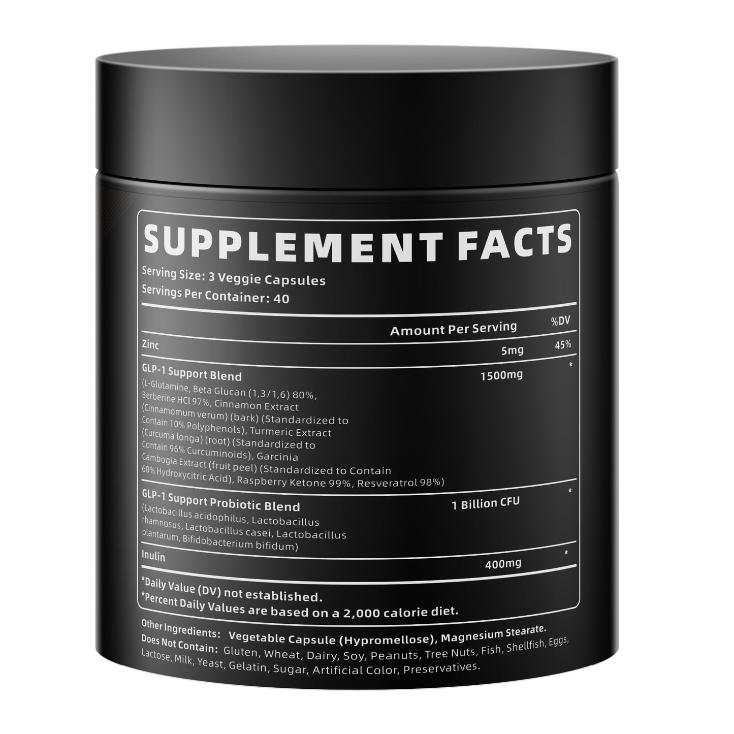 YXSW GLP-1 Supplement for Women & Men with Probiotic Blend and Berberine Capsules, 120 Count