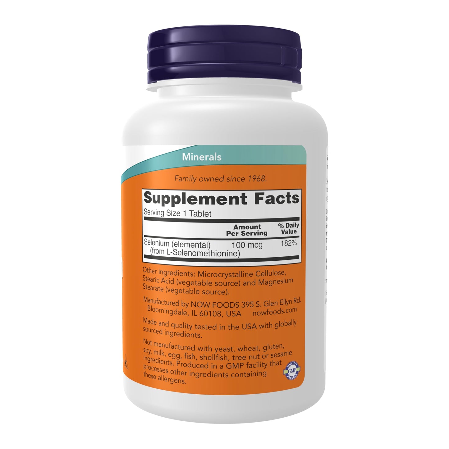 NOW Foods Selenium (L-Selenomethionine) 100 mcg, Essential Mineral*, 250 Tablets