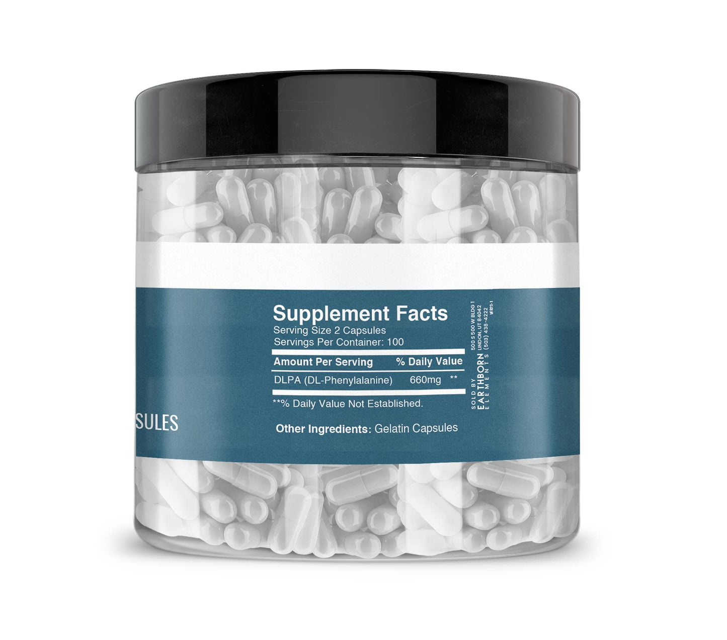 Earthborn Elements DL-Phenylalanine 200 Capsules
