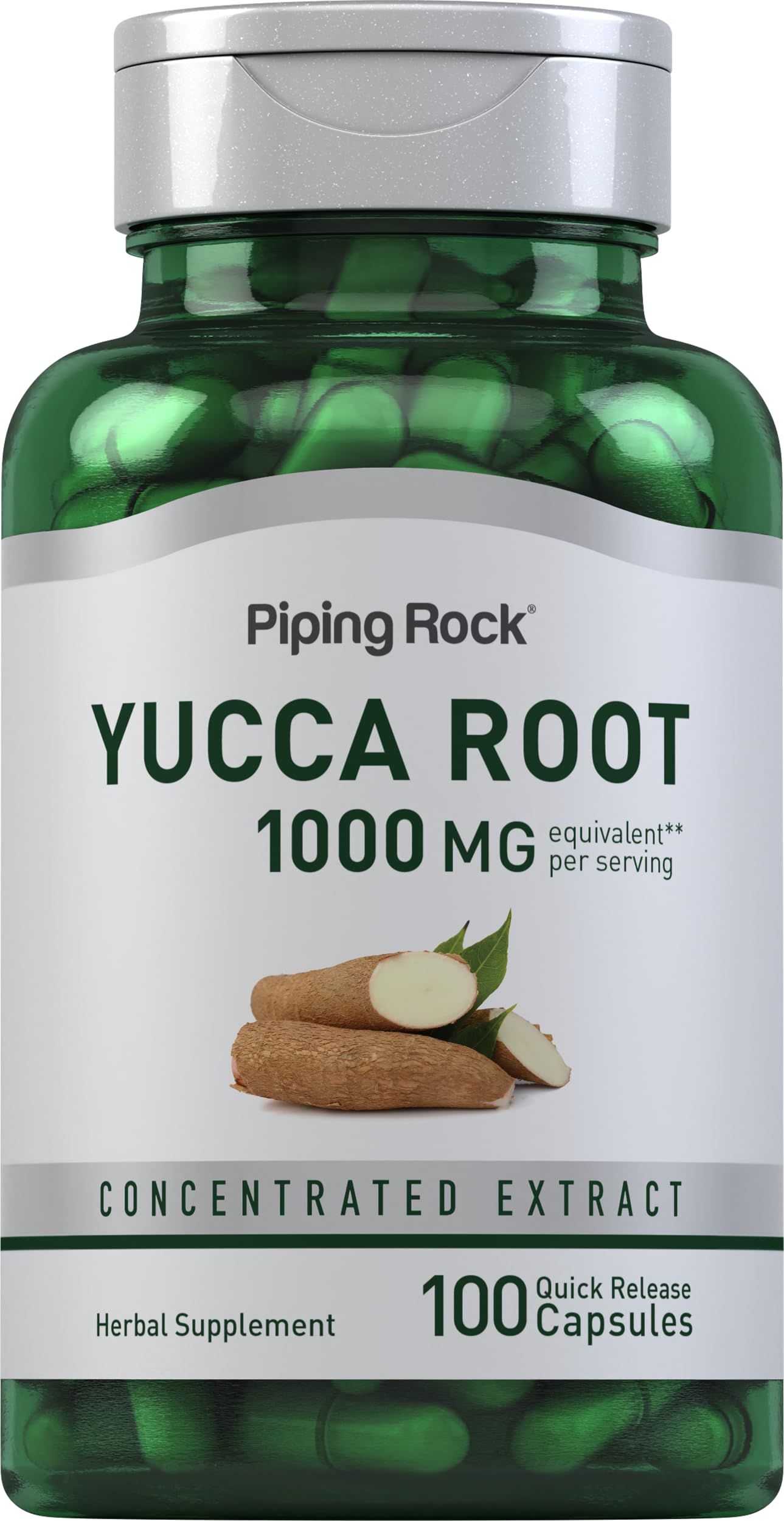 Piping Rock Yucca Root Supplement Capsule 100 Count