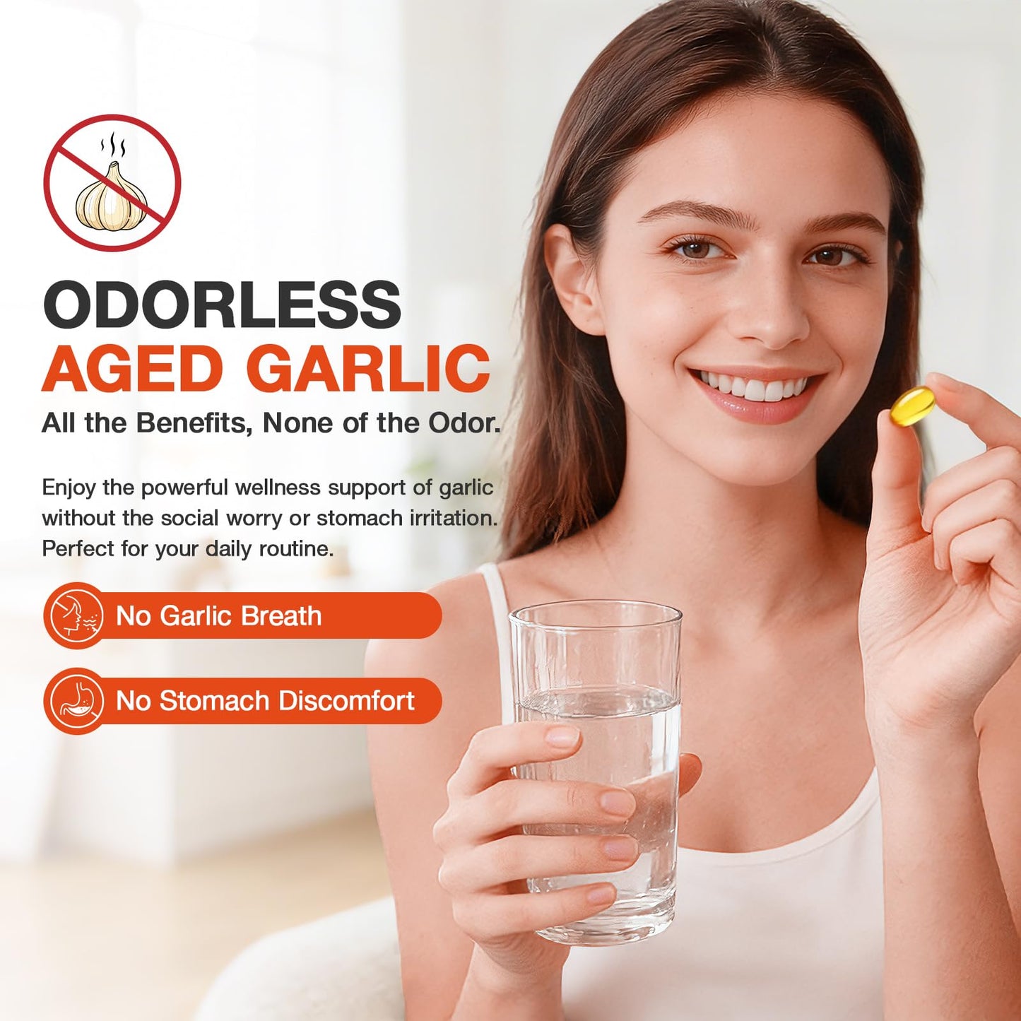 LUCKCHAN Aged Garlic Extract Softgels, 300 Count