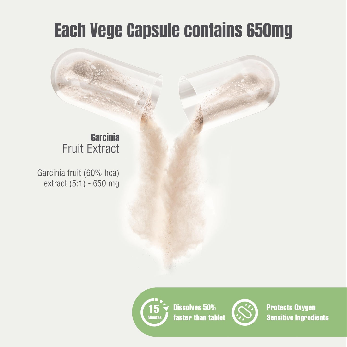 Herbsforever Garcinia Cambogia Extract Supplement Capsule 1 Count