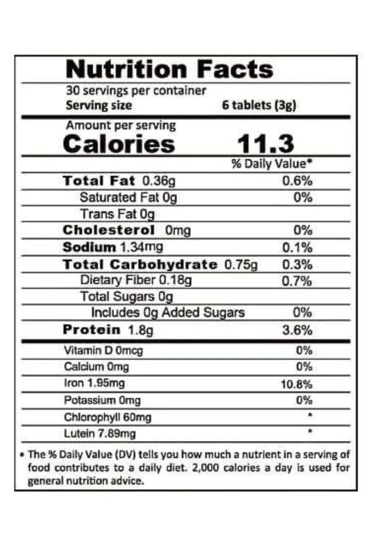 Robert Barefoot Bob's Best Organic Broken Cell Wall Chlorella Tablets, 180 Tablets