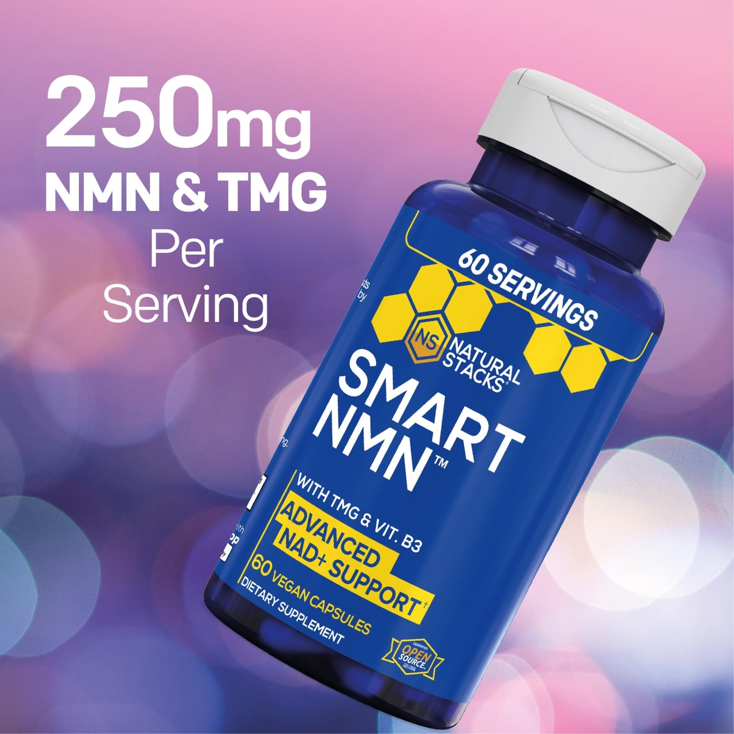 NATURAL STACKS Smart NMN Supplement 60 Capsules